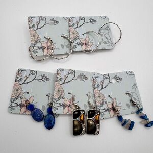 Mixed Earring Bundle | 5 Pairs | Hoops, Natural Stone & Statement Drops